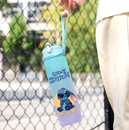750 ml Lilo ir Stičo Vandens Gertuvė – Didelės Talpos Animacinė Gertuvė Vaikams!