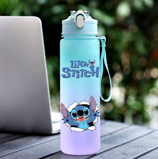750 ml Lilo ir Stičo Vandens Gertuvė – Didelės Talpos Animacinė Gertuvė Vaikams!