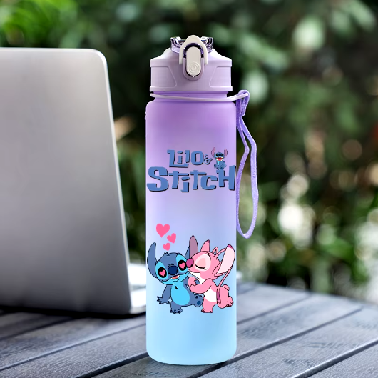 750 ml Lilo ir Stičo Vandens Gertuvė – Didelės Talpos Animacinė Gertuvė Vaikams!