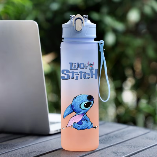 750 ml Lilo ir Stičo Vandens Gertuvė – Didelės Talpos Animacinė Gertuvė Vaikams!