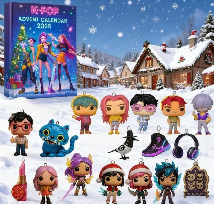 „KPOP Demon Hunters“ Kalėdinis advento kalendorius