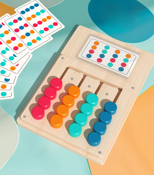 Spalvų Rūšiavimo ir Atitikimo Medinis Žaislas: Loginio Mąstymo Lavinimo Žaidimas