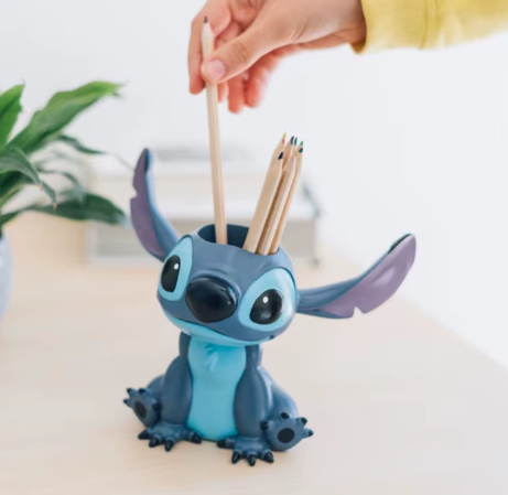 Kūrybingas Raštinės Reikmenų Laikiklis „Stitch“ – Žaismingas Stalo Dekoras!