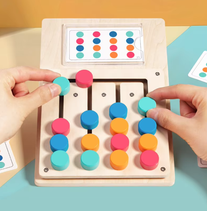 Spalvų Rūšiavimo ir Atitikimo Medinis Žaislas: Loginio Mąstymo Lavinimo Žaidimas