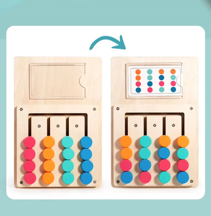 Spalvų Rūšiavimo ir Atitikimo Medinis Žaislas: Loginio Mąstymo Lavinimo Žaidimas