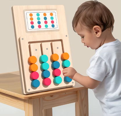 Spalvų Rūšiavimo ir Atitikimo Medinis Žaislas: Loginio Mąstymo Lavinimo Žaidimas
