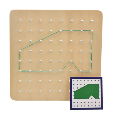 Medinė Geometrinė Lenta: Kūrimo ir Mokymosi Žaislas Vaikams